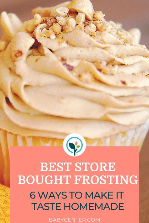 Frosting With Store Bought Frosting, Store Bought Cake Frosting Hacks, How To Make Can Frosting Better, How To Make Store Bought Icing Fluffy, Upgrade Store Bought Frosting, Canned Vanilla Frosting Hacks, Improve Store Bought Frosting, Store Bought Icing Taste Homemade, Can Frosting Taste Homemade