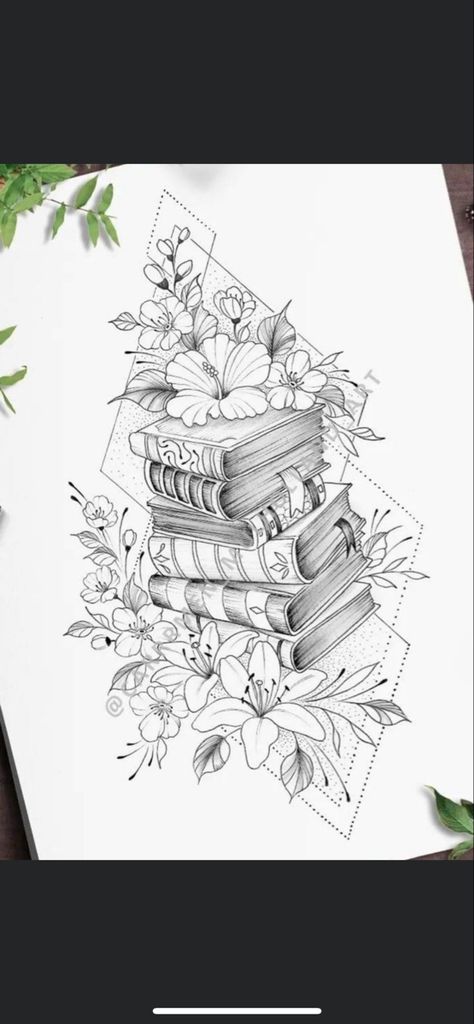 Book Lover Half Sleeve Tattoo, Book Inspired Tattoo Sleeve, Books And Roses Tattoo, Book And Flower Tattoo Sleeve, Book Lover Tattoo Design, Thriller Book Tattoo, Book Tattoo Sketch, Book Tattoo Coverup, Book Half Sleeve Tattoos For Women