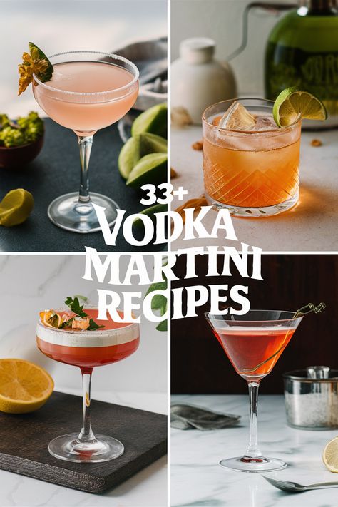 33+ Amazing Vodka Martini Recipes You Must Try for Your Next Cocktail Party!... Shake things up at your cocktail party with these amazing vodka martini recipes!... From classic to fruity twists there’s something for everyone. Impress your friends with easy tips on garnishes and glassware. Perfect for celebrations or casual hangouts. Cheers to fun nights with martinis cocktails vodka and entertaining!... https://ostrali.com/foodr/vodka-martini-recipes Two Ingredient Cocktail Recipes, Pinnacle Whipped Vodka Recipes, Fruity Martini Recipes, Cocktail Vodka Recipes, Martini Variations, Vodka Martini Recipes, Cocktail Recipes Vodka, Vodka Martinis, Apple Cider Martini