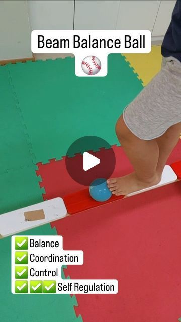 Adam Griffin on Instagram: "An amazing little balance exercise that boosts both motor coordination and self-regulation! 💪🧠   Perfect for helping kids stay cool and composed while improving their physical skills.   In the video, you'll see me use a small weighted ball (1lb) as it's slightly squishy, more stable and easier to contorl. Then, you'll see me use a small tennis ball for an older kiddo for a significantly greater challenge.   #BalanceTraining  #MotorSkills  #SelfRegulation  #occupationaltherapy #schoolbasedot #activitiesforkids" Preschool Indoor Activities, Kids Brain Games, Pediatric Physical Therapy Activities, School Based Therapy, Coordination Exercises, Sensory Path, Pediatric Pt, Occupational Therapy Kids, Physical Therapy Assistant