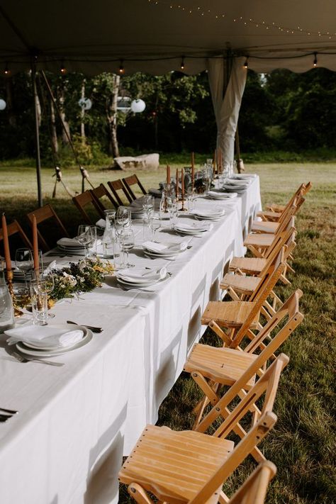 This Vermont backyard wedding was truly one for the books! Their romantic tented reception was a dream. Backyard Wedding Seating, Tented Reception, Backyard Reception, Vermont Wedding, Tent Reception, Wedding Outdoor, Whimsical Wedding, Wedding Seating, Backyard Wedding