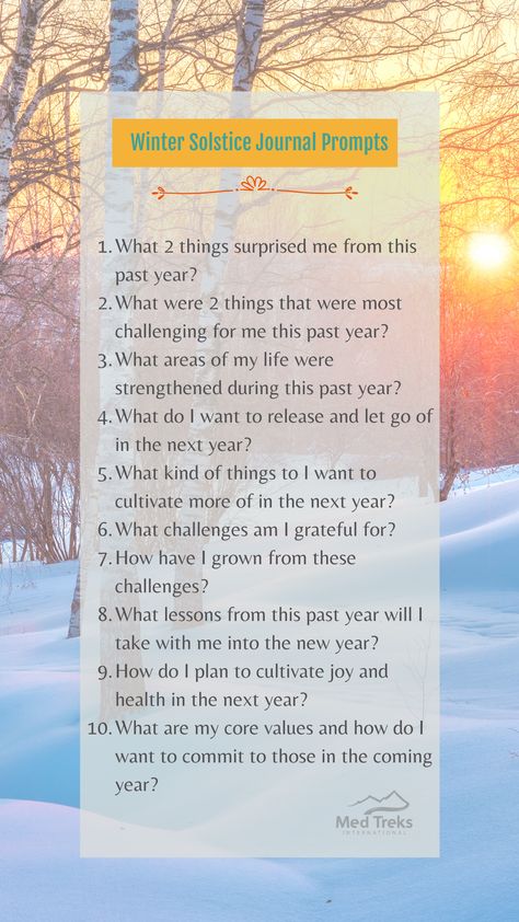 As 2020 comes to a close, here are a few journal prompts for reflection and setting intention in this new season Winter Solstice Journal Prompts, Reflection Journaling, Travel Medicine, Medical Education, Winter Solstice, Health Education, Journal Prompts, Medical Professionals, New Season