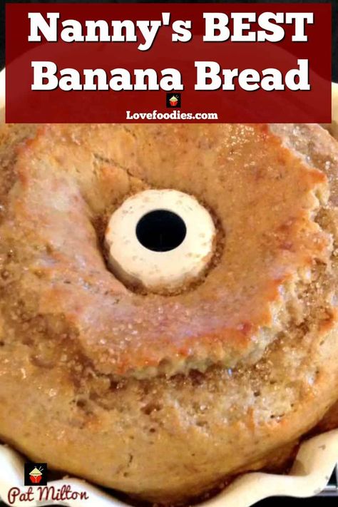 Bundt Pan Recipes, Morning Treats, Banana Bundt Cake, Dessert Cravings, Banana Bundt, Dinner Desserts, Potluck Desserts, Moist Banana Bread, Moist Cake