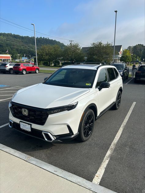 Upper-Valley-Honda Honda Crv 2023 Sport, White Suv Cars, White Suv Aesthetic, 2024 Honda Crv, Crv Aesthetic, Honda Crv 2024, Honda Crv Aesthetic, White Honda Crv, Honda Suv Models