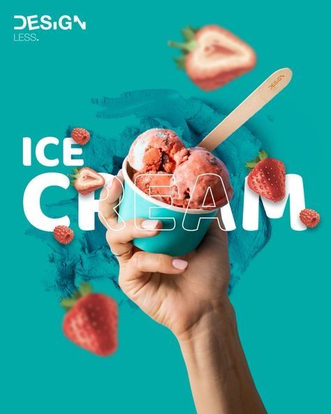 Food Post Ideas Instagram, Ice Cream Design Ideas, Ice Cream Social Media Post, Ice Cream Creative Ads, Ice Cream Marketing, Ice Cream Poster Design, Candy Website, Ice Cream Ads, Ice Cream Social Media