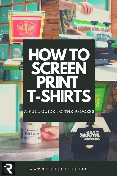 Designing T-shirts, How To T Shirt Printing, How To Start Screen Printing, Beginner Screen Printing, Tshirt Screen Printing Diy, Tshirt Screen Printing Ideas, Screen Printing For Beginners, Making Graphic Tees, How To Screen Print Shirts