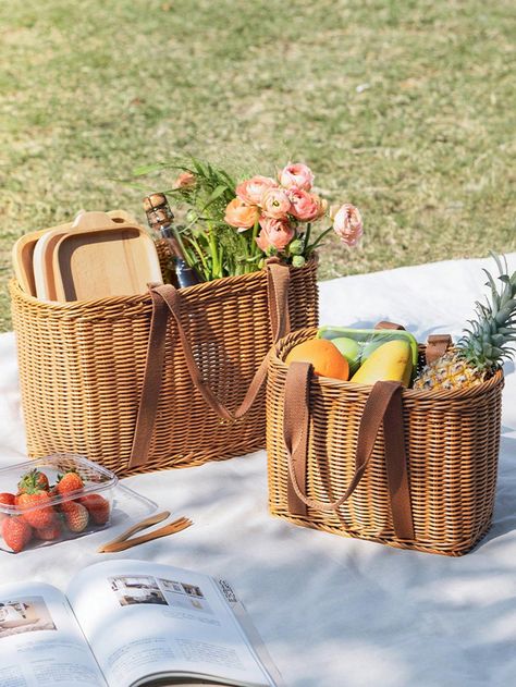 Woven basket decor