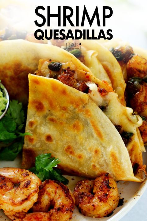 Shrimp Quesadilla Recipe, Shrimp Quesadilla, Quesadilla Recipes Easy, Quesadilla Recipe, Shrimp Alfredo, Lost 100 Pounds, Quesadilla Recipes, Shrimp Recipes Easy, Easy Shrimp