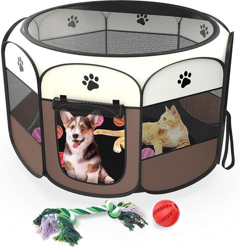 OFERTA PREMIUM: Al adquirir el espacio acogedor para gatos, obtendrá de regalo 2 entretenimientos perfectos para disfrutar junto a su felino compañero. Incluye x1 Parque para Perros x1 Hueso de Juguete x1 Pelota de Juguete DISEÑO: Práctico de guardar y utilizar, con una estructura portátil. Ideal para acompañar a su mascota en aventuras al aire libre y para su comodidad en el hogar. El corralito cuenta con 2 accesos para garantizar el máximo confort de su compañero peludo. Iphone Background, Amazon Prime, Best Friends, Iphone, Quick Saves