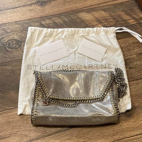 Stella McCartney Falabella Mini Shoulder Bag Stella Mccartney Bag Falabella, Stella Mccartney Purse, Stella Mccartney Falabella Mini, Stella Mccartney Handbags, Expensive Bag, My Style Bags, Circular Logo, London Shopping, Stella Mccartney Falabella