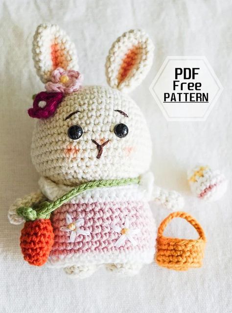 Half Double Crochet Decrease, Double Crochet Decrease, Easter Crochet Patterns, Crochet Decrease, Crochet Rabbit, The Easter Bunny, Crochet Amigurumi Free Patterns, Crochet Amigurumi Free, Crochet Teddy