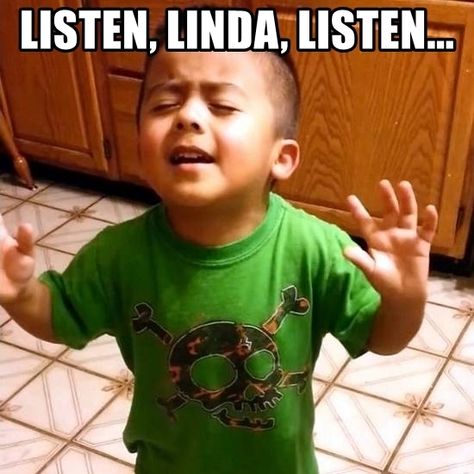 Listen Linda... Cute Memes For Boyfriend Relationships I Love You, Funny Love Memes Humor, Cute I Love You Pictures, I Love You Meme, Missing You Memes, Listen Linda, Pinterest Tv, Sticker Cricut, Love You Memes