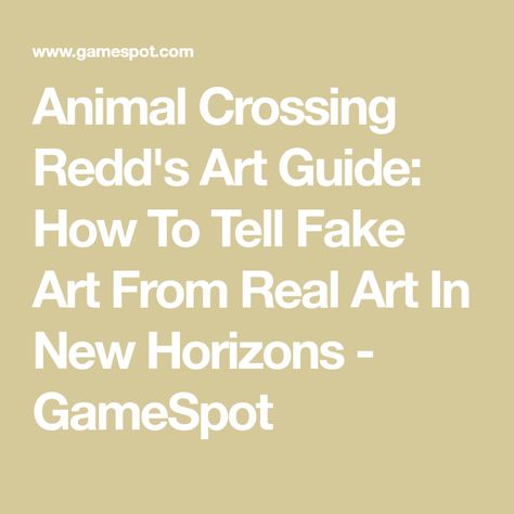 Animal Crossing Redd's Art Guide: How To Tell Fake Art From Real Art In New Horizons - GameSpot Fake Art Animal Crossing, Red Animal Crossing, Acnh Art Guide, Scary Paintings, Trawler Boats, Moody Painting, Fake Rock, Dynamic Painting, Basic Painting