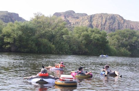 15 Things to Do in Apache Junction (AZ) - The Crazy Tourist Salt River Tubing, Goldfield Ghost Town, Apache Junction Arizona, Trailer Camping, Travel Trailer Camping, Apache Junction, Superstition Mountains, Mountain Trails, Beautiful Places In The World