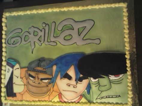 Gorillaz Birthday Party, Gorillaz Birthday Cake, Harry Styles Birthday, Silly Monkey, B Day Cake, Cake Icon, Dream Food, Birthday Kids, Birthday Box