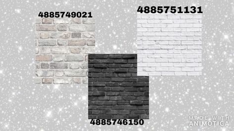 Bloxburg Backsplash, Wallpaper Codes, Codes Bloxburg, Blocksburg Room Ideas￼, House Plans With Pictures, Bloxburg Decals Codes Wallpaper, House Decals, House Decorating Ideas Apartments, Code Wallpaper