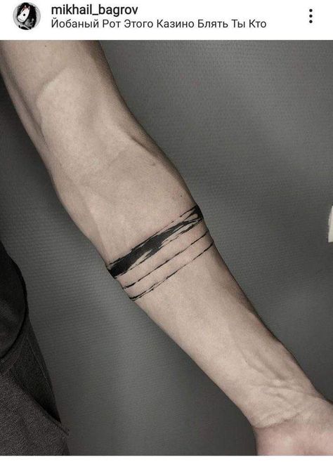 Simple Band Tattoo, Paa Tattoo Design, Alien Tattoo Design, 43 Tattoo, Ankle Band Tattoo, Stripe Tattoo, Wrist Band Tattoo, Band Tattoos For Men, Tattoo Band