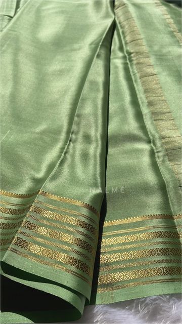 Ksic Mysore Silk Saree Blouse Designs, Saree Colors, Floral Blouse Designs, Pista Green, Mysore Silk Saree, Silk Sarees With Price, Mysore Silk, Silk Saree Blouse Designs, Long Hair Wedding Styles