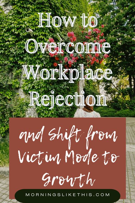 Rejection is never easy, but it can lead to powerful growth. Learn how I transformed a disappointing work situation into an opportunity for personal development, peace, and pleasure by shifting out of victim mode. Ready to embrace your up-level? Read more on how to overcome workplace challenges and manifest the life you desire.
Tap to read more!


overcome rejection, workplace challenges, personal growth, victim mentality, self-development, manifesting desires, up-level your life Overcoming Disappointment, Victim Mentality, Growth Tips, Authentic Living, Reading Levels, Life Challenges, Self Discovery, Self Development, What Happened