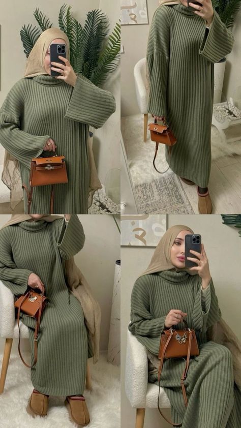 Hijabi Style Outfits, Cute Comfy Fall Outfits, Hijab Fabric, Hijab Clothes, Modest Winter Outfits, Hijab Accessories, Islamic Fashion Dresses, Estilo Hijab, Stile Hijab