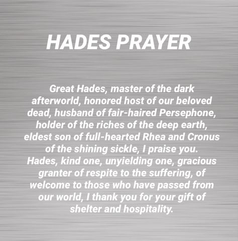 Witchcraft Diety Work Hades, Hades Information, How To Pray To Greek Gods, Hades Alter Ideas, Offerings To Hades, Hades Correspondences, Hades Sigil, Hades Deity Work, Hades Witchcraft