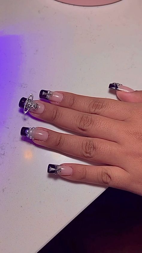 Saturn Nails Design, Saturn Nails, Biab Nails, Nail Lab, Aesthetic Nails, Nail Fashion, Girls Nails, Star Girl, Nails On Fleek