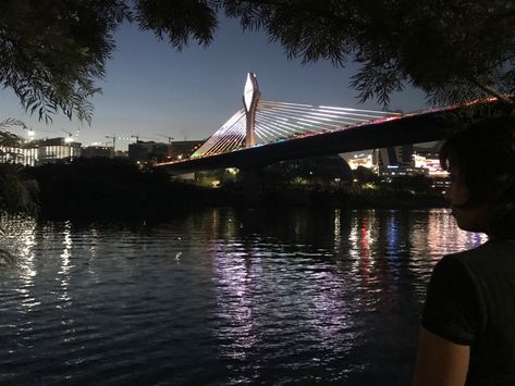 The Durgam Cheruvu Cable Bridge is an extradosed bridge in Hyderabad, Telangana, India. The bridge is located near Inorbit Mall at Madhapur. The bridge connects Jubilee Hills with Financial District and eases traffic congestion to Madhapur across Durgam Cheruvu.Each piller it has 13 cables each side. Inorbit Mall Hyderabad, Durgam Cheruvu Cable Bridge Night, Cable Bridge Hyderabad Night Snap, Telangana Aesthetic, Durgam Cheruvu, Cable Bridge, Night Rides Car, Bridge Night, Traffic Congestion