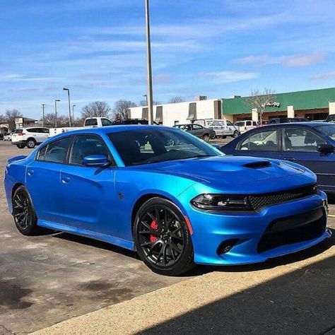 True blue Charger Hellcat Blue Hellcat Charger, Blue Hellcat, Blue Dodge Charger, Blue Charger, Hellcat Srt, Charger Hellcat, Dodge Charger Hellcat, Scat Pack, Pretty Cars