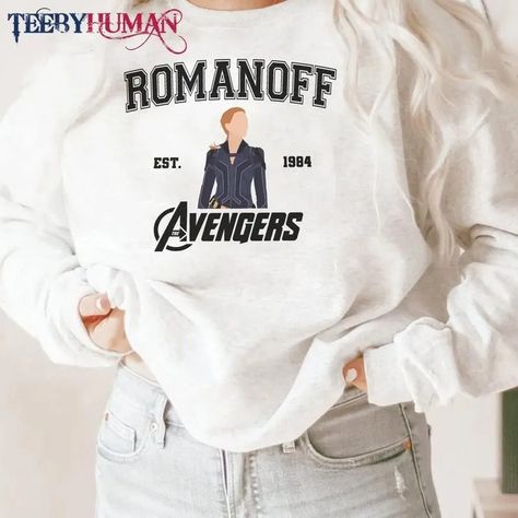 Natasha Romanoff Black Widow, Marvel Store, Avengers Outfits, Avengers Superheroes, Marvel Clothes, Marvel Sweatshirt, Fandom Outfits, Romanoff, Natasha Romanoff