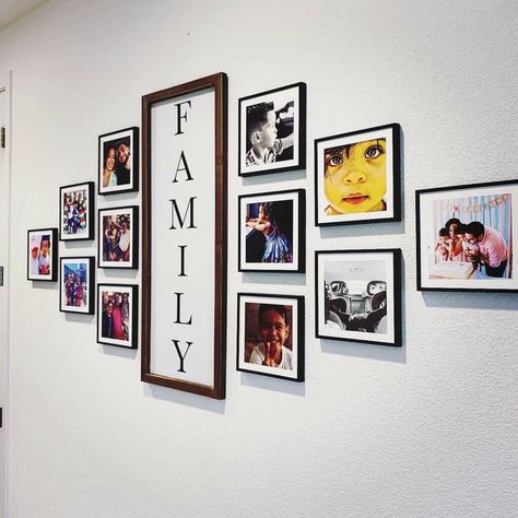 40 GENIUS FAMILY PHOTO GALLERY WALL IDEAS - Anuri's Journey Mixtiles Layout Ideas Living Room, Mixed Tiles Photo Wall Ideas, Mixtiles Layout Ideas, 8x10 Photo Wall Display Ideas, Family Photo Gallery Wall Ideas, Mix Tile Photo Wall Ideas, Photo Gallery Wall Ideas, Wedding Photo Wall Display, Family Photo Gallery