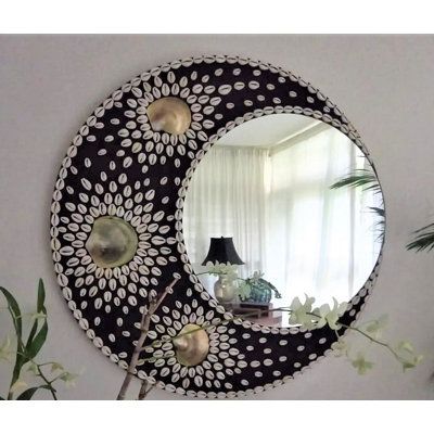 Small Lippan Art Design, Small Mirror Decorating Ideas, Small Lippan Art, Big Mirror Lippan Art, Black Lippan Art, Mosaic Mirrors Ideas, Lippan Art Mirror Evil Eye, Lippan Art Mirror Big Size, Lippan Art Mirror Peacock