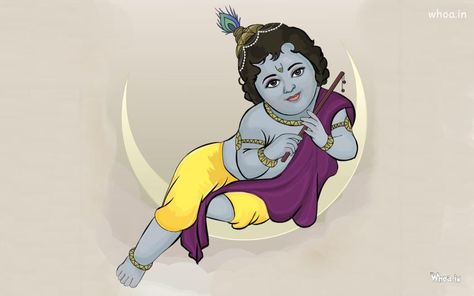 Bal Shree Krishna Setting On The Moon HD Wallpaper Krishna Drawing, Aari Design, Shree Krishna Wallpapers, Kerala Mural Painting, New Rangoli, Special Rangoli, New Rangoli Designs, Indian God, Little Krishna