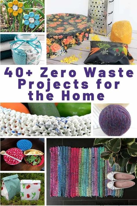 Zero Waste Arts And Crafts, Sewing Projects For Organization, Diy Eco Friendly Projects, Zero Waste Sewing Projects, Easy Upcycle Projects, Diy Dryer Balls, Useful Diy Projects, Recycler Diy, Recycled Diy