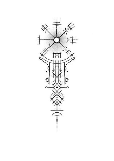 Designer Tattoo Ideas, Tattoo Best Friends, Viking Tattoo Ideas, Rune Tattoos, Best Friends Tattoo, Viking Compass Tattoo, Viking Rune Tattoo, Designer Tattoo, Tattoo Leggings