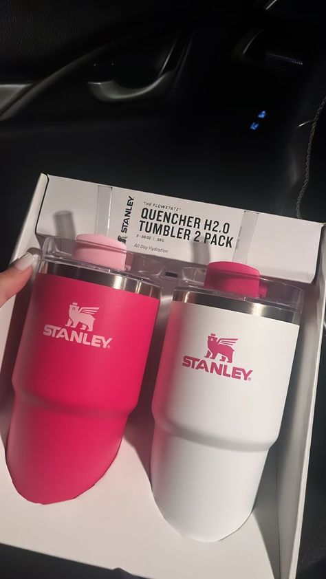 Valentines Stanley Cup, Aesthetic Stanley Cup, Stanley Cups Aesthetic, Cute Stanley’s, Mini Stanley Cup, Stanley Cup Aesthetic, Aesthetic Stanley, Pink And White Aesthetic, Copo Stanley