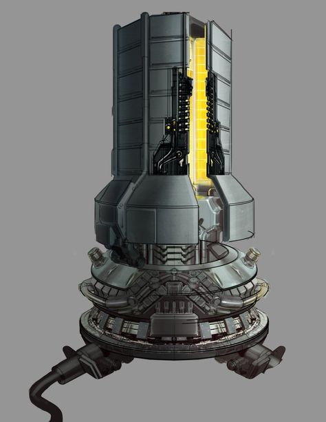 Reactor Reactor Core, Biotechnology Art, Sci Fi Props, Sci Fi Tech, Spaceship Interior, Sci Fi Environment, Nuclear Reactor, Starship Design, Star Wars Concept Art