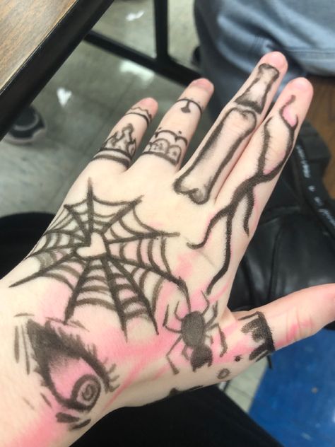 hand drawing🧍 Hand Drawing On Hand With Pen, Pen Drawings On Hand, Pen Art On Hand, Drawing On My Hand, Doodles To Draw On Your Hand, Drawings On Hands, Hand Drawings On Hand, Drawing On Hand, Simple Hand Tattoos