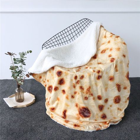 BeddingOutlet 3D Corn Tortilla Blanket Pita Lavash Food Flannel Blanket for Bed Fleece Throw Funny Plush Bedspreads wholesale Cute Burrito, Burrito Blanket, Tortilla Blanket, Mexican Burritos, Blanket Burrito, Throw Blanket For Bed, Blanket For Bed, Corn Tortilla, Egirl Outfits