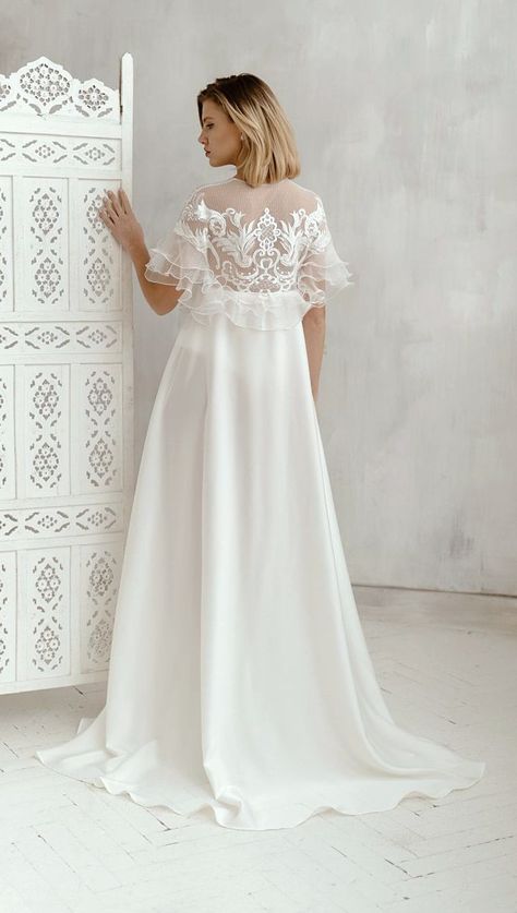 Bridal robe lace