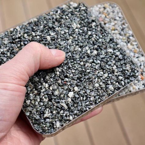 Resin Pebble Patio, Driveway Tiles Modern, Resin Bound Patio, Gravel Driveway Edging, Driveway Tiles, Pebble Driveway, Pebble Patio, Diy Pathway, Garden Pebbles