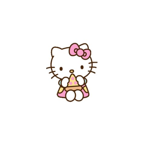 Food Eating Sticker by Hello Kitty for iOS & Android | GIPHY Hello Kitty Pizza, Hello Kitty Eating, Eating Sticker, Pizza Logo, Food Eating, Lisa Edit, Food Cartoon, Hello Kitty Cartoon, Anime Aesthetic