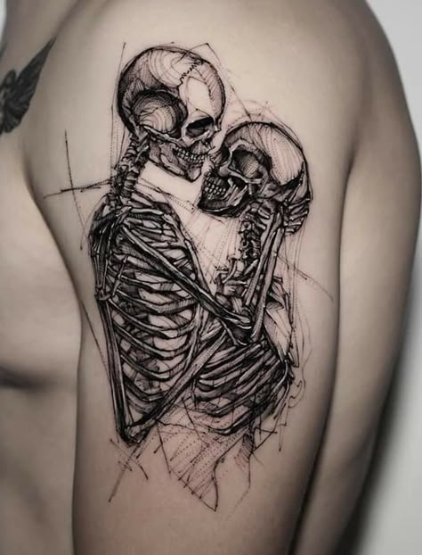 Feminine Skull Tattoos, Skeleton Tattoo, Skeleton Tattoos, Creepy Tattoos, Disney Tattoo, Temporary Tattoo Designs, Badass Tattoos, Best Sleeve Tattoos, Sleeve Ideas