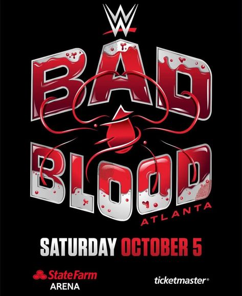 #repost from Wrestle Ops ( X) Closer look at the official logo for WWE ‘BAD BLOOD’ 2024. #wwe #wwebadblood Ecw Wrestling, Shelton Benjamin, Wwe Logo, Shane Mcmahon, Aesthetic Tshirt, World Heavyweight Championship, Wwe Female Wrestlers, Total Divas, Booker T