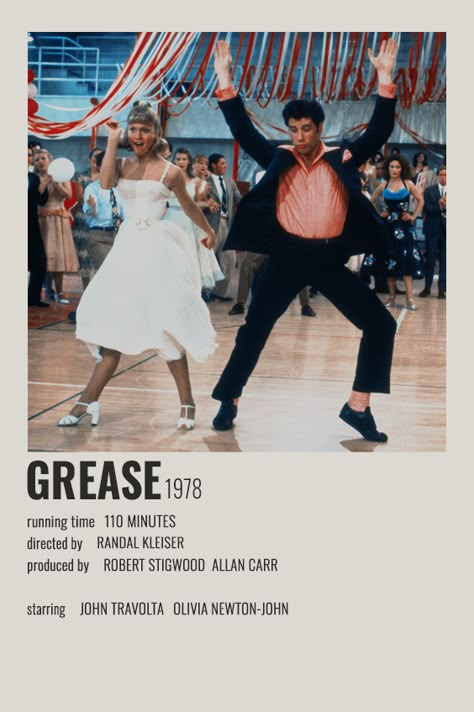 Movie Polaroids, Grease 1978, Quote Movie, Grease Movie, Film Polaroid, Iconic Movie Posters, Girly Movies, Film Posters Minimalist, Tv Posters