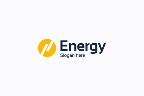 Energy logo by Vitalliy on @creativemarket Logo Solar Energy, Energy Logo Ideas, Solar Energy Logo Design, Renewable Energy Logo, Energy Company Logo, Energy Branding, Pharma Design, Battery Logo, Minimal Logos Inspiration