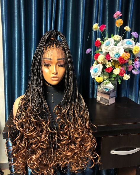 6 by 6 closure unit French curls 28 inches Color TIB/30 Available on preorder 65,000 naira Wig Maker, French Curls, French Curl, Braided Wigs, No 6, Braids Wig, Wigs, Braids, The Unit