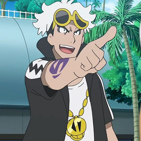 Giacomo Pokemon, Pokemon Ultra Moon, Sun And Moon Anime, Team Rainbow Rocket, Guzma Pokemon, Pokemon Guzma, Its Ya Boy, Edgy Boy, Team Skull