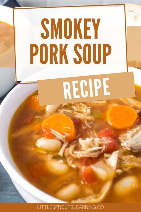 Soup Using Leftover Pulled Pork, Leftover Pulled Pork Soup Recipes, Smoked Pork Soup Recipes, Pork Roast Soup Leftover, Leftover Pork Loin Recipes Soup, Recipes Using Pork Broth, Leftover Pork Roast Soup Recipes, Pork Roast Soup Recipes, Soup With Pork Tenderloin