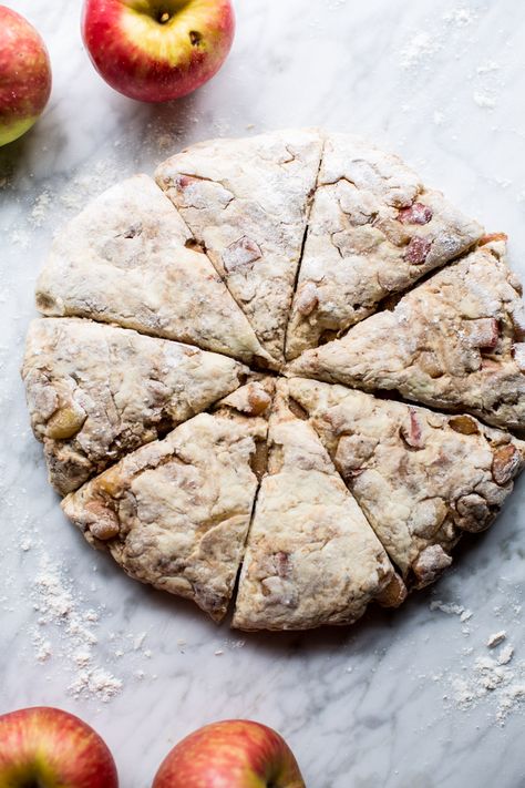 Cinnamon Apple Scones, Apple Scones Recipe, Apple Scones, Half Baked Harvest Recipes, Scones Recipe, Harvest Recipes, Cinnamon Apple, Half Baked, Half Baked Harvest