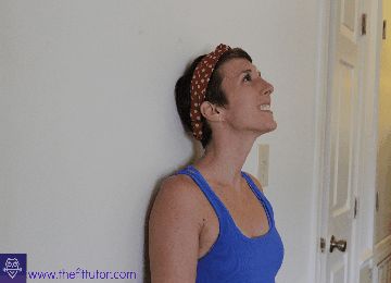 10 Exercises To Correct "Mom Posture" - The Fit Tutor Learn the chin tuck exercise to help with neck and back pain! Check out other #exercises for #mom #posture in this article! :) #fitness Chin Tuck Exercise, Exercises For Rounded Shoulders, Mom Posture, Forward Head Posture Correction, Rounded Shoulder Exercises, Anterior Pelvic Tilt, Posture Correction Exercises, Posture Fix, Chin Tuck